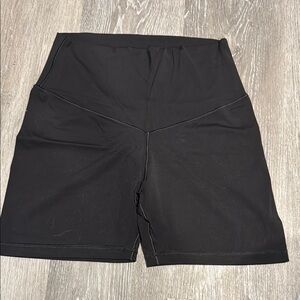 Aerie Black High-Waisted Bike Shorts with 5” Seam